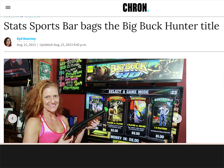 awards houston chronicle big buck hunter title